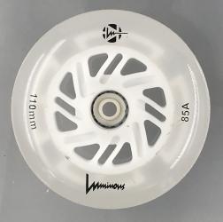 Luminous-LED Wheels White 110mm/85A  