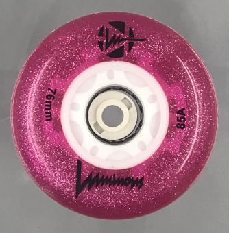 Luminous-LED Wheels Glitter-Pink 76mm/85A (4er-Set) 4er-Set