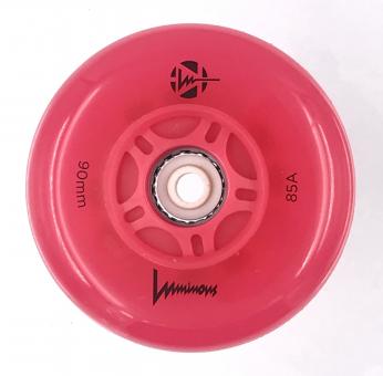 Luminous-LED Wheels Red 90mm/85A (Stück) Stück