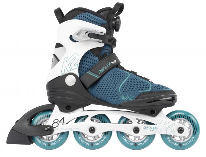 K2 ALEXIS 84 BOA Woman Skate - teal-white - Damenskates 